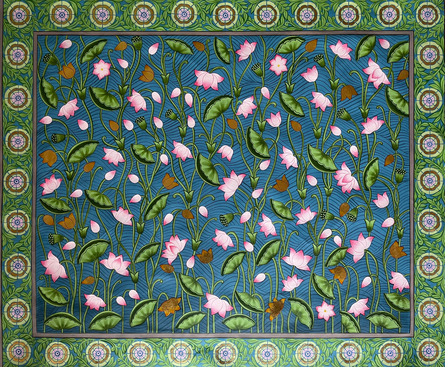 Kamal Talai with Floral Border