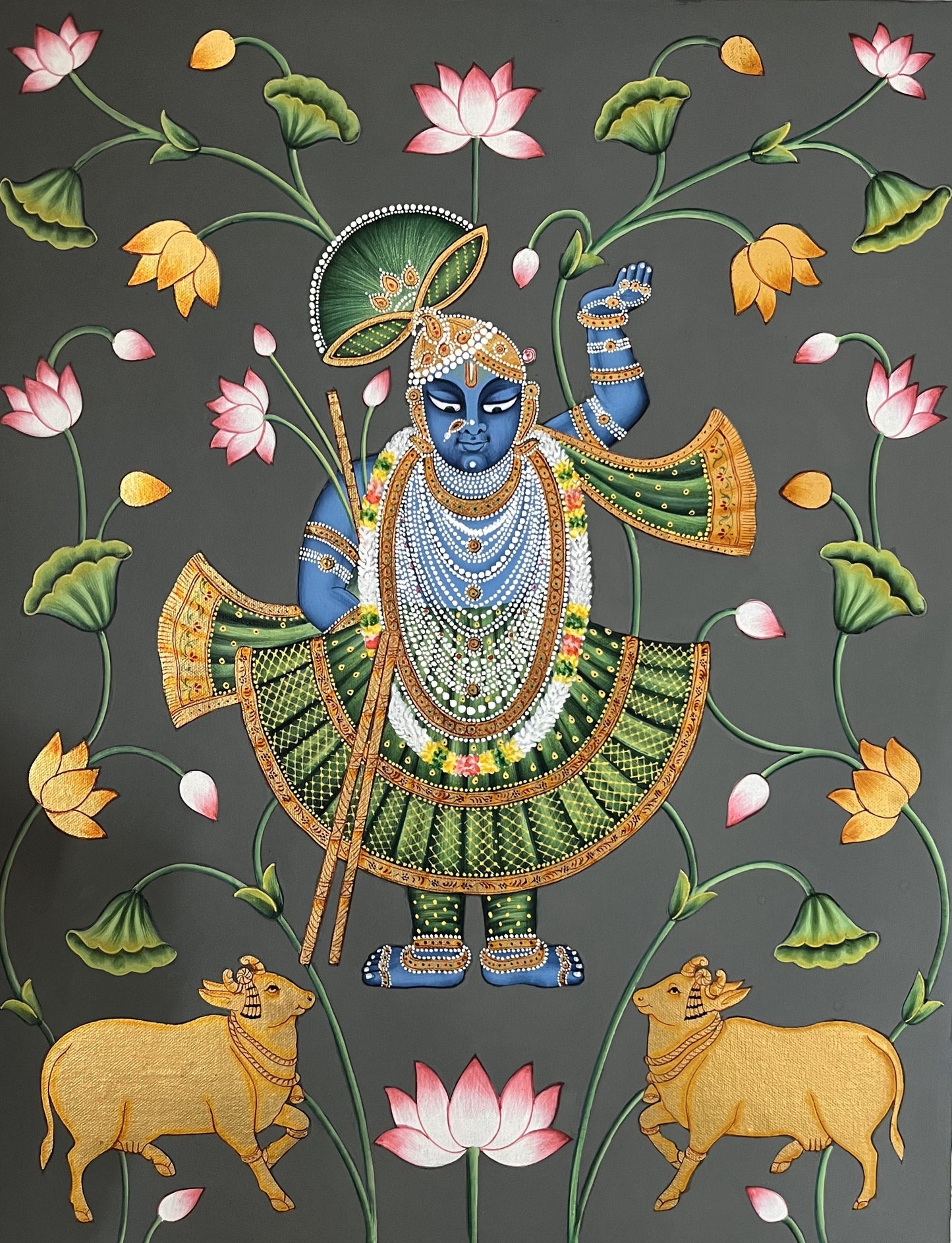 Shrinath Ji ( Pistachio Green )
