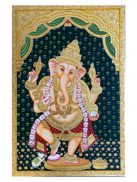 Lord Ganesha ( Tanjore Inspired )