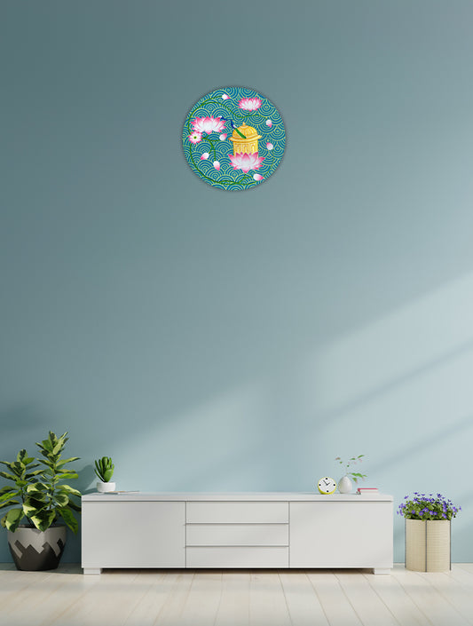 Peacock and Mehrab ( round MDF )