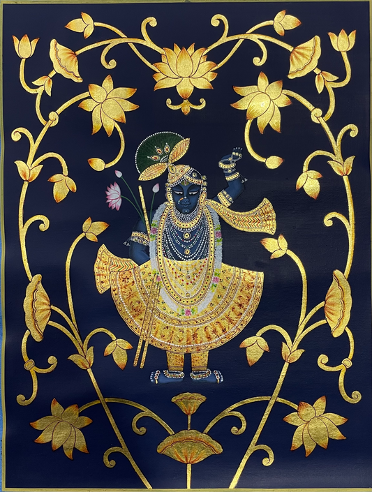 Shrinath ji (Blue and Gold)